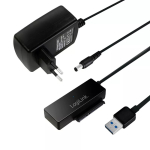 LogiLink Adapter USB 3.0 to SATA with OTB - Speicher-Controller mit Datenanzeige, Netzanzeige, OneTouchEasy-Button (OTB) - SATA 3Gb/s - 3 Gbit/s - USB