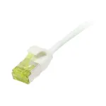 patch-kaabel RJ45, CAT6A 500Mhz, 0,15m, Valge, U/FTP, &otilde;hukeline Round d=3,8mm, TPE/LSZH(Superflex), AWG32, with Cat.7 Raw kaabel, Synergy 21 (S217320V3)