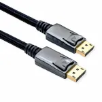 ROLINE 11.04.5866 DisplayPort-kaabel 1 m Must - H&otilde;bedane (11.04.5866)