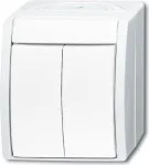 BUSCH-JAEGER seeria l&uuml;liti 2601/5W-54 ocean Alpine Valge IP44 klappl&uuml;liti 2601/5W-54 (1085-0-1621)