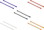 kaabel Tie DeLOCK 018971 Silicone Must Blue oranž Red Valge