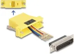 DeLOCK 67116 D-Sub 25-pin pistik to RJ45 pesa koostekomplekt, kollane