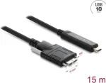 Delock 83681 aktiivne optiline kaabel USB 10 Gbps, USB Type-C - Micro-B, 15 m