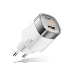 Laadija GaN USB Type-C, USB Type-A: 33W, PPS
