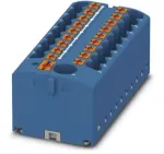 Phoenix PTFIX 6/18X2,5 BU. Laius: 56 mm, S&uuml;gavus: 28,2 mm, K&otilde;rgus: 21,2 mm. Nimipinge: 500 V (3273376)