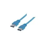 ShiverPeaks BASIC-S BS77135 USB 3.0 pikenduskaabel, 5 m, USB-A isa &ndash; USB-A ema, topeltvarjestatud, sinine