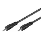 Wentronic Goobay 2,5 mm pistikuga &uuml;henduskaabel, must, 1,5 m &ndash; 2,5 mm pistik (3-kontaktiline, stereo) > 2,5 mm pistik (3-kontaktiline, stereo) (50457)