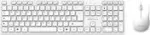MediaRange MROS278 juhtmevaba klaviatuuri ja hiire komplekt, QWERTZ, valge