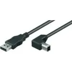 Wentronic Goobay USB 2.0 Hi-Speed kaabel, must, 1 m - USB 2.0-pistik (t&uuml;&uuml;p A) > USB 2.0-pistik (t&uuml;&uuml;p B) (93017)