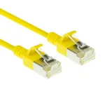 ACT Kollane 10 m LSZH U/FTP CAT6A andmekeskuse &otilde;huke paigalduskaabel RJ45 pistikutega