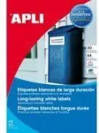 agipa 1228 ilmastikukindlad kilesildid 210x297 mm (A4), pol&uuml;ester, valged, 1 tk