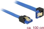 SATA-kaabel DeLOCK 85093 1 m SATA 7-kontaktiline must sinine