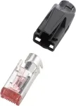 renkforce RJ45-pistik TM21 CAT 6, varjestatud pistik, sirge poolus: 8P8C H9561.4-10 Must H9561.4-10 10 tk (H9561.4-10)