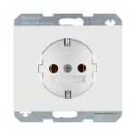 Pistikupesa t&uuml;&uuml;p F berker 47157009, 16 A, 250 V, valge, termoplast