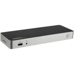 StarTech.com USB-C-dokk &ndash; kahe monitoriga HDMI- ja DisplayPort 4K 30 Hz &ndash; USB USB-C s&uuml;learvuti dokkimisjaam 60 W toiteedastusega, SD, 4-pordiline USB-A 3.0 jaotur, GbE, heli &ndash; &uuml;hildub Thunderbolt 3-ga