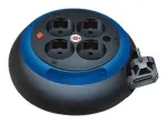 Comfort-Line Mini-kaablirull CL-S 4-suunaline (must/valge, 3 meetrit)