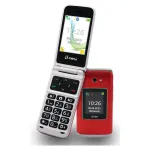 Flip-telefon Olympia VITUS 4G &mdash; 2,8-tolline (7,11 cm) LCD, Bluetooth, FM-raadio, 147 g, punane