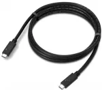 USB-kaabel Lenovo USB4 Gen 2x2 4X91U92143, USB-C kuni USB-C, 1,5 m, 20 Gbit/s, must
