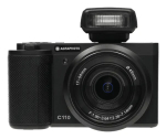 Kompaktkaamera AgfaPhoto Realishot C110 &mdash; 24 MP, 1/3,06-tolline CMOS, 3x optiline suum, 4K, Wi‑Fi, 2,8-tolline puuteekraan, must