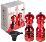 Pipra- ja soolaveski duo PEUGEOT Podium 18 cm, akr&uuml;&uuml;l, punane