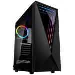 Kolink VOID RGB arvutikorpus (torn), must, aknaga, LED-ventilaator, tolmufilter