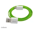 Akasa PROSLIM USB 2.0 kaabel roosa, &uuml;lisipeen, s&uuml;nkroonimine ja laadimine A - Micro B - 1m