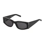 Philipp Plein naiste kassi silma p&auml;ikeseprillid SPP025S550700 - l&auml;ikiv must atsetaat, suitsul&auml;&auml;tsed, UV400