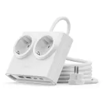 ORICO PDC25 toiteplokk 25W 6-&uuml;hes 2x AC + 2x USB-A + 2x USB-C - Valge