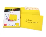 ELCO Color &Uuml;mbrik C6 (114 x 162 mm), aknata, isekleepuv, 100 g/m&sup2;, kollane, 25 tk (74634.72)