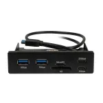 Inter-Tech Argus CI-22 sisemine kaardilugeja 3,5-tollise pesa jaoks, USB 2.0, multikaart &ndash; must