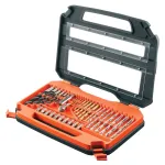 BLACK & DECKER A7231-XJ 76-osaline titaanpuurikomplekt metallile ja m&uuml;&uuml;ritisele, 1,5-8 mm