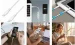LogiLink CU0265 USB 2.0 Type-C kaabel, 3 m, valge, 480 Mbps, 60W laadimine