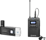 BOYA BY-WM8 Pro-K7 kahe kanaliga UHF-juhtmevaba lavalier-mikrofoni s&uuml;steem 48 kanaliga, 100 m ulatusega, kaamerale kinnitatava vastuv&otilde;tjaga (568-590 MHz)