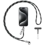 USAMS SJ746 30W USB-C&ndash;Lightning laadimiskaabel telefoni kaelapaelaga 1,2 m must