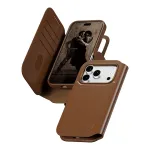 CARE by PanzerGlass Tango 2-in-1 rahakotikate pruun MagSafe'iga iPhone 17 Pro jaoks