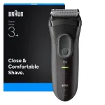 Foil shaver BRAUN Serie 3 3000S, hall, foil system, built-in NiMH aku, AC/aku power, 57&times;48&times;156 mm