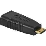 Wentronic Goobay HDMI&trade;-Adapter, HDMI Standard-Socket (Type A), Must - HDMI&trade; A-Socket>HDMI&trade; C(Mini)-Plug (68841)
