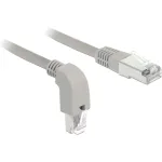 DeLOCK - patch-kaabel - RJ-45 (M) allak&otilde;verdatud RJ-45 (M) - 50 cm - S/FTP - CAT 6a - varjestatud, halogeenivaba - hall (85873)
