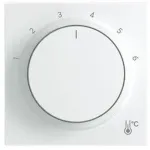BUSCH-JAEGER &uuml;mmargune keskplaat numbriga 1-6, Studio White, 2CKA001710A4207