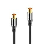 PURELINK Sonero antennikaabel 2m S-AC000-020 Premium, koaksiaalne isane emasele, 75 Ohm, topeltvarjestusega, valge