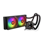 240 mm AIO protsessori vedelikjahuti KRUX HydroGlance 240 ARGB LCD &mdash; 240 mm radiaator, ARGB-valgustus, LCD-ekraan