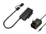 Conceptronic ABBY21B USB 3.0 SATA adapter koos toiteadapteriga, 2,5-tolline/3,5-tolline SATA HDD/SSD, 2-&uuml;hes USB C/A kaabel