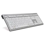 Klaviatuur Logickeyboard SKB-AJPU-FR universaalne USB AZERTY Prantsuse Alumiinium Valge