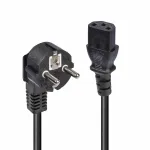 Lindy 3m Schuko 2 kontaktiga pistik IEC C13 toitekaablisse, must, 3 m, CEE7/7, C13 pistikupesa