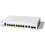Cisco Catalyst 1300-8FP-2G - Switch - L3 - hallatav - 8 x 10/100/1000 (PoE+) + 2 x Combo Gigabit SFP/RJ-45 - riiulile paigaldatav - PoE+ (120 W) (C1300-8FP-2G)