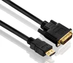 Purelink PureInstall PI3000 - Videokaabel - Single Link - HDMI / DVI - 28 AWG - HDMI, 19-pin (M) - DVI-D (M) - 1,5 m - Kolmekordne isolatsioon - Must (PI3000-015)