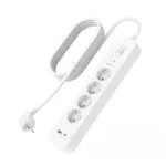 Liigpingekaitse Belkin SRB001VF2M-V2 &mdash; 4 pistikupesa, USB-C ja USB-A pordid, 2 m kaabel