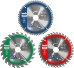 &Uuml;mmarguste saeketaste komplekt Einhell-KWB 584795, &Oslash;165 mm, ava 20 mm, 3 tk puitlaastplaadile, lehtpuule, vineerile, plastile, okaspuule