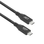 ACT USB4 20Gbps 240W USB USB-C kaabel, 2 meetrit, 2 m, USB C, USB C, USB4 Gen 2x2, 20 Gbit/s, must