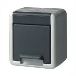 GIRA Schuko pealispindne pistikupesa 444030, &uuml;ksik, hall